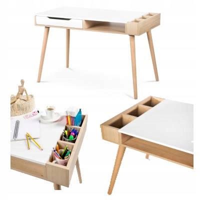 Biurko MEBLE LittleSky by H.Klupś Sofie 111 x 55 x 79 cm buk jasny