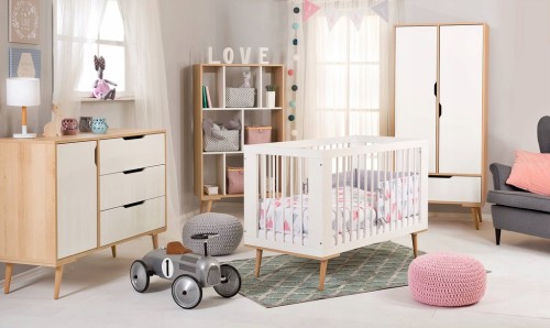 LITTLESKY BY KLUPŚ REGAŁ KLUPŚ MEBLE SOFIE Buk-Biel Skandynaws